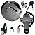 Kit conjunto travas chave ignição CG150 Titan 2004 a 2008 contato tampa do tanque trava capacete tampa lateral 4 peças - Imagem 1