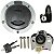 Kit conjunto travas chave ignição CG150 Titan 2014 a 2015 contato tampa do tanque trava do capacete 3 peças - Imagem 1