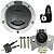 Kit conjunto travas chave ignição NXR160 Bros 2018 em diante contato tampa do tanque trava do capacete 3 peças - Imagem 1