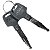 Kit conjunto travas chave ignição XR200 XR200R 1994 a 2003 contato tampa do tanque trava do capacete 3 peças - Imagem 6