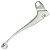 Manete de embreagem curto mini Yes125 Intruder125 2008 a 2009 polido - Imagem 2
