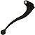 Manete de embreagem curto mini YBR125 Factor XTZ125 2000 a 2016 preto - Imagem 2