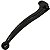 Manete de embreagem curto mini Katana125 Yes125 Intruder125 1996 a 2007 preto - Imagem 3