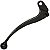 Manete de embreagem curto mini Katana125 Yes125 Intruder125 1996 a 2007 preto - Imagem 2