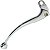 Manete de embreagem curto mini Katana125 Yes125 Intruder125 1996 a 2007 cromado - Imagem 2