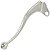 Manete de embreagem curto mini  YBR125 Factor XTZ125 2000 a 2016 polido - Imagem 1