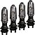 Interruptor de partida botão com pisca alerta CG150 CG160 Fan Titan modelo CB500 com piscas led - Imagem 10