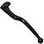 Manete de freio a tambor Max125 Hunter125 preto - Imagem 4