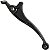 Manete de freio curto mini a disco YBR125 XTZ125 YS250 FZ250 Fazer XTZ250 Lander Tenere YS150 YBR150 XTZ150 preto - Imagem 2