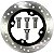 Disco de freio traseiro NXR160 Bros XRE190 XRE300 NX400 Falcon CB600F Hornet CBR450SR CRF250F DR160 com parafusos - Imagem 1