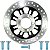 Disco de freio dianteiro CG150 CG160 Fan Titan 2009 em diante com parafusos - Imagem 1