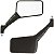 Retrovisor espelho moto CB400 CB450 CBR450 Ebano Sanfonado Lente plana Honda Par - Imagem 1