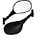 Retrovisor espelho moto modelo XT660 Retrátil Lente Plana Haste curta Yamaha YBR125 YBR150 Fazer MT03 MT07 MT09 XTZ Par - Imagem 1