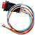 Kit 10 interruptor botão pisca alerta universal carro moto 3 fios - Imagem 3