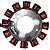 Estator gerador magneto completo CG150 Fan Titan 2014 a 2015 CG160 Fan Titan NXR160 Bros  2016 em diante - Imagem 1