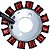 Estator gerador magneto completo Biz125 ES KS Biz125+ 2009 a 2010 - Imagem 2