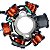 Estator gerador magneto completo Shineray XY50 XY50Q New Super Smart50 Phoenix50 Phoenix Gold50 6 bobinas - Imagem 3