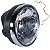 Farol completo CG150 Titan Sport 2004 a 2008 aro cromado bloco globo optico - Imagem 1
