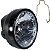 Farol completo CG150 Titan Sport 2004 a 2008 aro preto bloco globo optico - Imagem 1