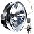 Farol completo YBR125 Factor 2009 a 2016 aro cromado com lâmpada led bloco globo optico - Imagem 1