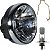 Farol completo CG150 Titan Sport 2004 a 2008 aro cromado com lâmpada led bloco globo optico - Imagem 1