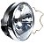 Farol completo YBR125 Factor 2009 a 2016 aro cromado com lâmpada bloco globo optico - Imagem 2