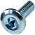 Kit parafusos disco freio dianteiro CBX150 Aero CG150 CG160 Fan Titan Sport M8X24 - Imagem 2