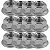 Porca M10 sextavada com flange 100 unidades chave 14mm - Imagem 1