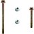 Kit parafusos suporte motor traseiro XR200 XR200R NX200 XLR125 Fixação motor Chassi EX311 - Imagem 1