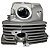 Cabeçote motor CBX200 Strada NX200 XR200 1993 a 2003 com guia e tampa - Imagem 2
