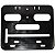 Kit 10 porta placa suporte protetor moldura moto modelo padrão modelo Mercosul 200x170 20x17 - Imagem 2