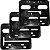 Kit 3 porta placa suporte protetor moldura moto modelo padrão modelo Mercosul 200x170 20x17 - Imagem 1