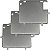 Kit 3 porta placa suporte protetor moldura moto modelo padrão modelo Mercosul 200x170 20x17 em aço - Imagem 1