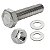 Kit parafusos inox suporte motor DT CG125 1977 a 1988 ML125 Turuna125 CG Bolinha Honda Fixação Peito motor Chassi - Imagem 2