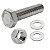 Kit parafusos inox suporte motor CG150 Titan Fan 2004 a 2015 CG150 Sport CG125 Fan 2009 a 2018 Fixação motor Chassi - Imagem 5