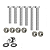 Kit parafusos inox suporte motor CG125 Titan ES/KS/KSE 2000 a 2004 CG125 Fan 2005 a 2008 Honda Fixação motor Chassi - Imagem 1