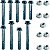 Kit parafusos suporte motor CRF230F 2007 a 2020 Fixação motor Chassi - Imagem 1
