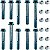 Kit parafusos suporte motor CG125 1989 a 1999 Titan 1995 a 1999 Today 1995 a 1999 Fixação motor Chassi - Imagem 1