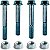 Kit parafusos suporte motor DT CRF230 CRF230F 2007 a 2020 Fixação Peito Motor Chassi - Imagem 1