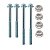 Kit parafusos suporte motor DT CG150 Titan Fan Sport 04/15 Para protetor perna mata cachorro Fixação Peito motor Chassi - Imagem 1