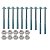 Kit parafusos suporte motor CBX150 Aero 1988 a 1993 Fixação motor Chassi - Imagem 1