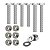 Kit parafusos inox suporte motor CG160 Fan Titan Start 2016 em diante Honda Fixação motor Chassi - Imagem 1
