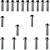 Kit parafusos cromados tampa motor lateral esquerda+direita CB400 1980 a 1983 CB450 1984 a 1994 - Imagem 1