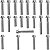Kit parafusos zincados tampa motor lateral esquerda+direita NXR150 Bros 2003 a 2005 OHC - Imagem 1