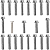 Kit parafusos zincados tampa motor lateral esquerda+direita ML125 1985 a 1988 Turuna125 1983 a 1988 OHC - Imagem 1