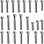 Kit parafusos zincados tampa motor lateral esquerda+direita CBX200 Strada 1993 a 2003 XR200R 1994 a 2003 NX200 1993 a 20 - Imagem 1