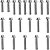 Kit parafusos zincados tampa motor lateral esquerda+direita XLS125 1984 a 1996 XL125 Duty 1984 a 1991 - Imagem 1