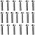 Kit parafusos zincados tampa motor lateral esquerda+direita CB400 1980 a 1983 CB450 1984 a 1994 - Imagem 1