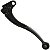 Manete de freio curto mini a tambor YBR125 Factor 2000 a 2016 preto - Imagem 2