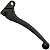 Manete de freio curto mini a tambor CG125 Today 1989 a 1991 XLR125 XLS125 XLX250 NXR125 NXR150 Bros preto - Imagem 2